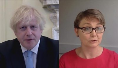 boris johnson and yvette cooper