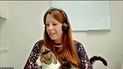 Sally Jones and her cat