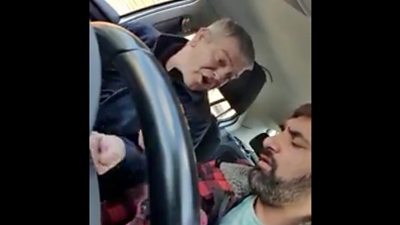 Taxi driver Abid Mustafa and the abusive passenger