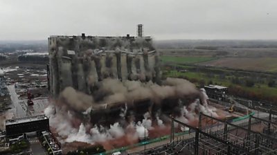 Watch coal-fired power stations being demolished