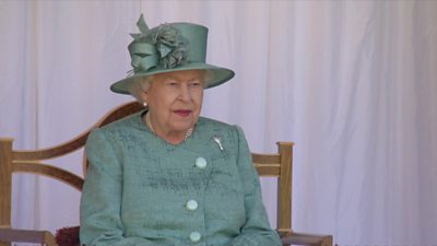 Her 94th birthday was marked with a pared-down ceremony at Windsor Castle.