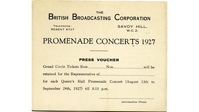 BBC Proms - the Henry Wood Promenade Concerts