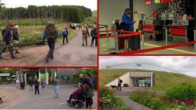 Selection of visitor attractions