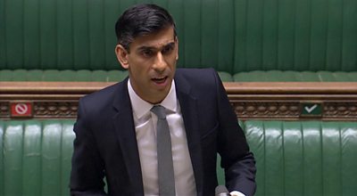 Chancellor Rishi Sunak delivering summer statement in House of Commons