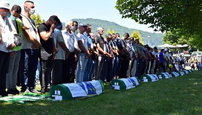 Burial in Srebrenica