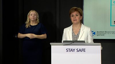 Nicola Sturgeon outlined what people must do if they want to go to the pub, a hairdresser or church.