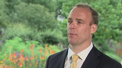 UK Foreign Secretary Dominic Raab