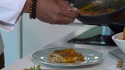 Chef Coco serves up an African-style Crêpes Suzette