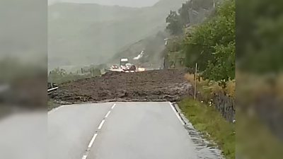 Traffic Scotland said the Old Military Road, previously used as an alternative route, had also been blocked.