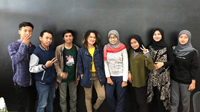 Our youth group in Surabaya, East Java Credit: BBC Media Action