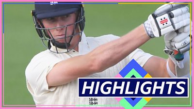 Watch highlights as Zak Crawley lights up the final day of a rain-affected draw between England and Pakistan in Southampton.