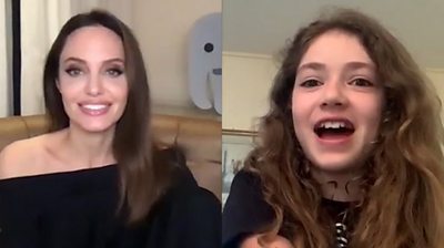 Sofia meets Angelina Jolie