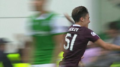 Hickey scores in Edinburgh derby