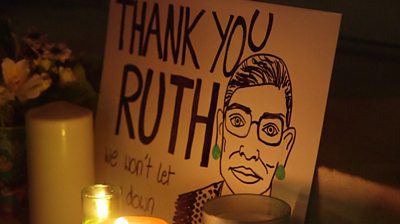 Ruth Bader Ginsburg placard