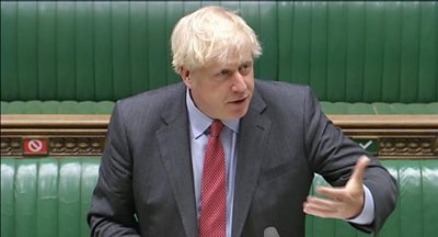 Boris Johnson addresses MPs