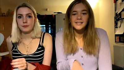 University of Glasgow students Nell and Lucy share their experience of isolating in student flat.