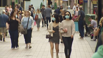 The use of face coverings became compulsory in shops in Northern Ireland seven weeks ago, but in that time no shopper has been fined for refusing to wear one.