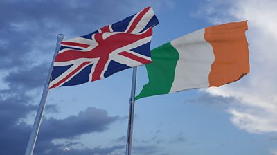 UK Ireland flags