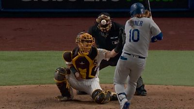 MLB: Trevor Rosenthal hits Justin Turner the catcher and umpire - BBC Sport