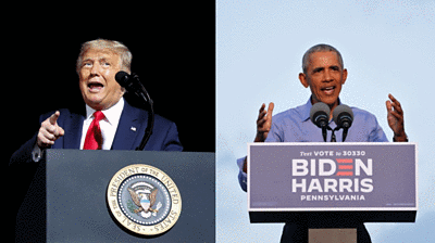 US Election 2020: Obama and Trump in political brawl on campaign trail
