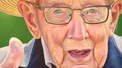 Captain Sir Tom Moore portraits auctioned for charity