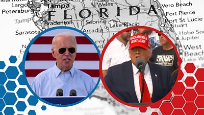 Donald Trump and Joe Biden both held events in Florida in the final days before the US election.