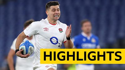 Six Nations 2020: Italy 5-34 England highlights