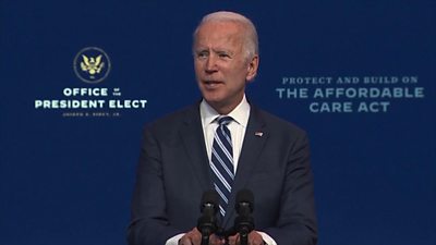 Joe Biden: 'Embarrassment' that Trump has not conceded election