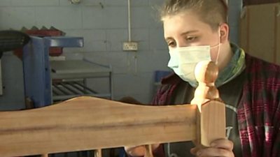 The project to upcycle old furniture helps young people gain confidence and new skills.