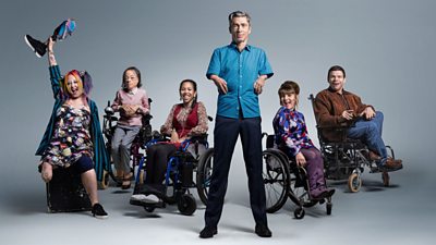 Picture Shows: Jackie Hagan, Liz Carr, Carly Houston, Mat Fraser, Ruth Madeley, Robert Softly Gale (l-r)