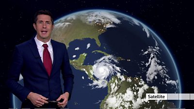 The BBC's Chris Fawkes presents the weather