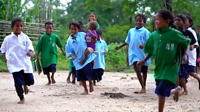 School children in India's Telangana state