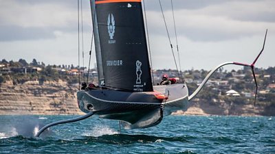 TEAM INEOS UK prepare for the 36th America's Cup in New Zealand.
