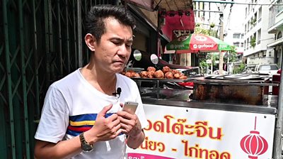 Street food hawker in Bangkok