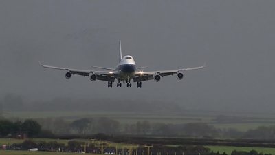 British Airways' last remaining Boeing 747 makes its final flight