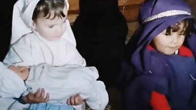 Cornish children's homemade nativity widely shared on social media