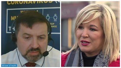 Ministers have been setting out their positions after the Northern Ireland Executive voted against introducing a travel ban from GB into NI.