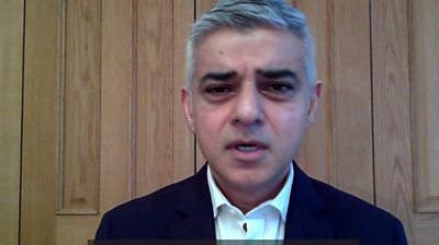 Mayor London Sadiq Khan says the NHS is at risk of running out of beds in the capital.
