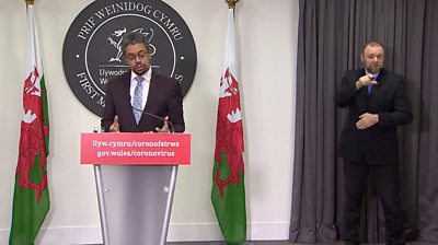 Health Minister Vaughan Gethign unveils Wales' coronavirus vaccination strategy.