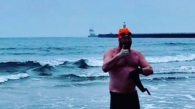 Leroy Arkley is tackling the North Sea without a wetsuit in aid of a Sunderland charity.