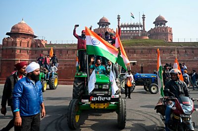 Farmers at India Gate