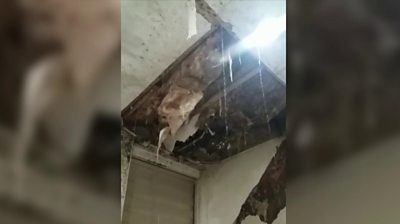 Ceiling falling in