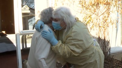 Covid in Scotland: Visitors and hugs return to Scottish care homes