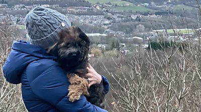 Victoria Gill and her dog Herbie