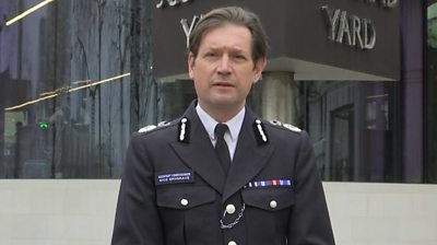 Met Police Assistant Commissioner Nick Ephgrave speaks after a serving officer was arrested in connection with the disappearance of Sarah Everard.