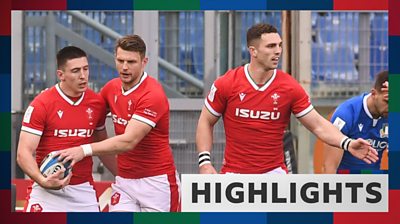 Six Nations 2021 Wales 48 7 Italy Highlights Bbc Sport