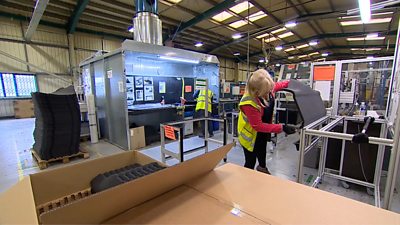 Women at car plant