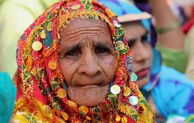 Indian woman at protests