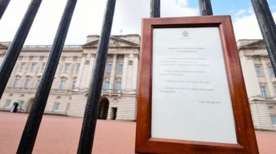 Buckingham Palace notice