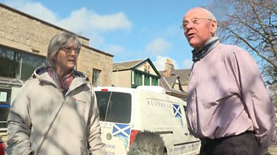 A couple who liove near Balmoral recall meetin the Duke of Edinburgh while out walking